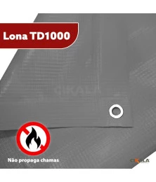 Lona para Eventos Cinza TD1000 - Proteção e Segurança para Toldos, Festas, Feiras e Shows