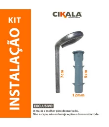 Pino em Alumínio Não Enferruja + Bucha de Polietileno - Fixação Capas para Piscina