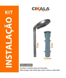 Pino em Alumínio Não Enferruja + Bucha de Polietileno - Fixação Capas para Piscina