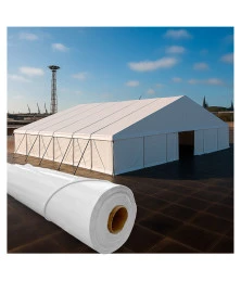 Lona para Cobertura Galpão G320 Branca 1x1,40 M 600 Micras PVC Antichama