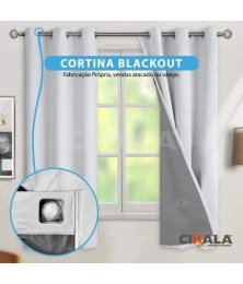 Cortina Blackout Branca Maitê - Privacidade e Bloqueio Total de Luz para Sua Casa
