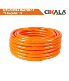 Mangueira para Jardim Trançada Laranja ½" - Mangueira de Jardim Forte para Pressão e Durabilidade