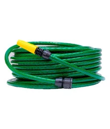 Mangueira de Jardim 50 Metros em PVC Verde com Esguicho de Alta Pressão