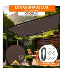 Tela Lona Sombreamento Impermeável Shade Lux Marrom - A Melhor Opção para Sombreamento e Proteção Externa