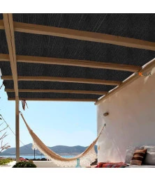 Forro Tela para Pergolado Preta Shade 90 % Sombreamento Proteção UV - Cobertura Áreas Externas Gourmet