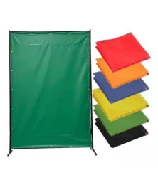 Cortina de Solda Verde M2 - Proteção contra Faíscas, Radiação e Calor