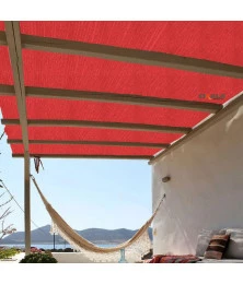 Forro Tela para Pergolado Vermelho Shade 90 % Sombreamento Proteção UV - Cobertura Áreas Externas Gourmet