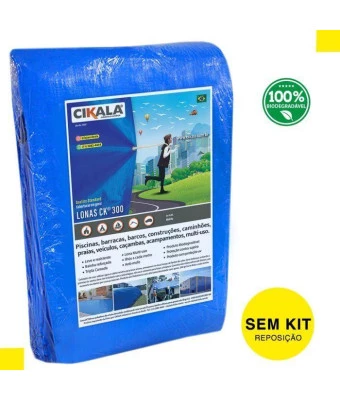 Lona para Piscina Reposição CK300 Micras sem Kit de Instalação - Proteção contra Sujeira, Poeira e Folhas